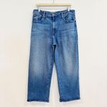 Mother Denim The Dodger Ankle High Rise Wide Leg Plus Size Cropped Jeans Blue 33 Photo 2