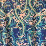 LuLu B sz S Womens Blue Scoop Neck Flutter Sleeve Knee Length Dress Resort Boho Photo 7