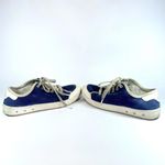 Rag and Bone  'Lace Up' Cobalt Blue Canvas Cap‎ Toe Sneakers Size 6.5 Photo 5