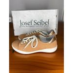 Josef Seibel Womens Leather Low Profile Comfort Sneakers Sina 11 Size 6 EU 37 Tan Photo 3