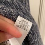 Lucky Brand NEW women’s blue white thick knit cowl neck sweater winter large Photo 5