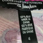 Diane Von Furstenberg  Wrap Dress 100% Silk Cuffed Sleeves Fuschia 4 Photo 3