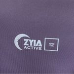 Zyia Size 12 Active Brilliant High Rise Pockets Leggings Crop Capri Purple Photo 5