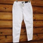 White House | Black Market NWT White Mid Rise Skinny Crop Jeans Photo 1