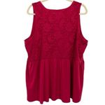 Torrid Keyhole Lace Babydoll Tank Top Flowy in Cherries Jubilee Photo 9