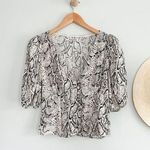 Reformation  | Eliana Top in Rattlesnake | Sz XS Photo 0
