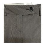 Ann Taylor Loft Marisa Ankle Pants Zipper Leg Black White Houndstooth Size 10P Photo 3