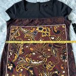 Tiana B . Women’s Bohemian cap sleeve sheath dress in black multicolored size XL Photo 4