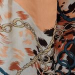 Alythea ecru animal print baroque mini skirt size large Photo 5