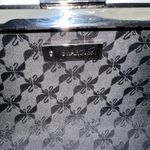 Swavorski Power Rock Crystal Clutch Evening Bag Purse W/ Chain Handle Black NEW! Photo 6