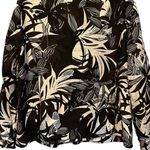 Chico's Chico’s Silk Floral Embroidered Leaf Print Blazer Vanity Size 3/US XL Photo 6