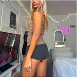 Aritzia denim forum the jane ribbed racerback cotton tank top tan brown fluent Photo 3