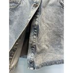 ZARA  Denim Long Sleeve Button Up Jean Mini Dress Sz L Light Blue Wash w/ Pockets Photo 9