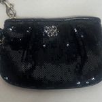 Coach Midnight Black mermaid Sequin Wristlet Photo 0