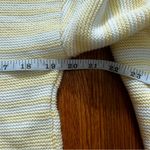 Nasty Gal  butter yellow and white cropped flare sleeve sweater size small Photo 3