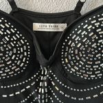 12th Tribe Rhinestone mesh black mini dress, Size M, NWT Photo 3