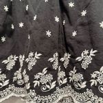 Rhapsody ‎ Black & White Floral Mini Skirt Size Small Photo 4