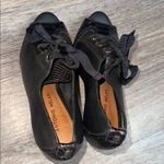 Antonio Melani Clare Black Peep-Toe Heels with Ribbon Detail Photo 8