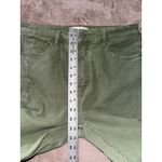 RISEN Jeans Womens Sage Green Distressed Ankle Raw Hem Size 30 Photo 10