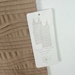Aura NWT Sleeveless Ruched Bodycon Dress Tan Size S/M Small/Medium NEW Photo 3