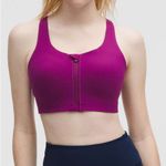 Lululemon  Energy Zip-Front Bra High-Support Sports Bra Strappy Chilled Grape Photo 5