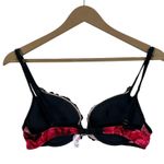 NWT Victoria's Secret Bra Womens 36B Black Red Lace Floral Romantic Lingerie Size undefined Photo 2