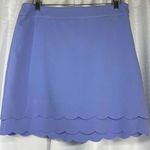 Loft  Light Skirt blue Petal Hem women sz 10 Photo 0