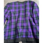 Vintage Tina Barrie Women’s Size 16 Jacket Blazer Purple Classic 80s USA Made Black Photo 7