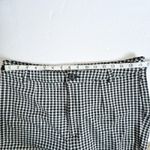 Maeve Anthropologie Gingham Slim Ankle Pants Black White Size 14 Photo 8