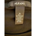 Alfani  Women's Blouse Medium Black White Floral Crochet Sleeves Polyester Photo 4