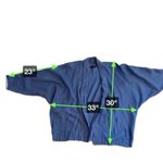 Francesco Miranda 100% Colombian Linen Blue Dolman Sleeve Blazer Size 1 (XL) Photo 5