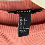 Forever 21  Long Sleeve Ribbed Top Women’s Small Orange Photo 2