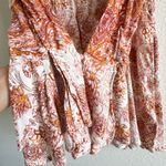 Free People Lady Luck Bell Sleeve Print Tunic or Mini Dress In Ivory Size XS Photo 5