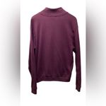 PINK - Victoria's Secret Pink 1/4 zip pullover. Maroon. Size Large Photo 2