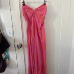 Pink Strapless Long Dress Photo 2