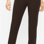Talbots NWT Refined Bi-Stretch Straight Leg Pants in Chocolate Brown - Size 4 Photo 0