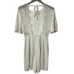 Sandro  Dilan Open Back Romper In Ecru NEW Photo 2