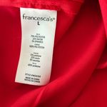 NEW Francesca's‎ Women’s Twill Mini Skort Red Size Large Cute Photo 4