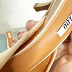 Bibi Lou Anthropologie Cream Satin Jewled Heeled Mules 37 Size 7 Photo 6