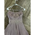 City Vibe  Juniors' Sleeveless Glitter Ball Gown Lavender Size 5 Photo 10