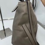 Kate Spade  Nylon Tote Bag Shoulder Crossbody Grey Silver Hardware Photo 9