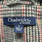Chadwick's  of Boston Blazer Womens 12 Gray Tweed Wool Blend Suit Jacket Plaid Photo 2