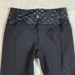 Lululemon Gather & Crow Crop II Shine Dot Black Lace Play Dark Slate Size 4 Photo 10