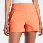 Athleta NWT  Women's 18 Trekkie North Short Hiking‎ Running Orange Granola Shorts Photo 0