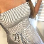 Black & White Striped OFS Jumpsuit Photo 2