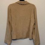 Requirements tan faux suede jacket sz XL lightweight fall winter grandmacore Photo 5