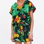 ZARA FLORAL PRINT BERMUDA HIGH WAIST SHORTS XS NEW Photo 2