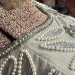 Papell Boutique  Beaded Elegant Gray Silk Jacket Photo 10