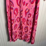 Closet London Pink and Orange Leopard Print Long Sleeve Dress Size 8 Photo 3