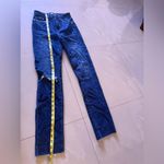 Pistola baggy jeans, dark denim, distressed high waist zip bottom size 23 Photo 9